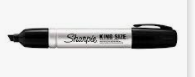 SHARPIE KING SIZE BLACK (EA)