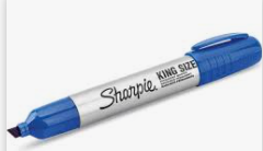 SHARPIE KING SIZE BLUE (EA)