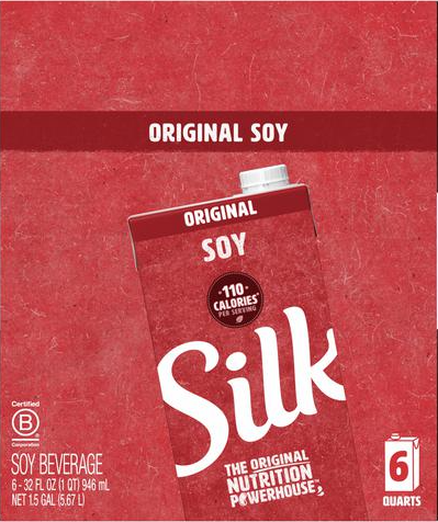 Silk Bebida de Soya Sabor Original 6 Unidades / 32 oz / 946 ml