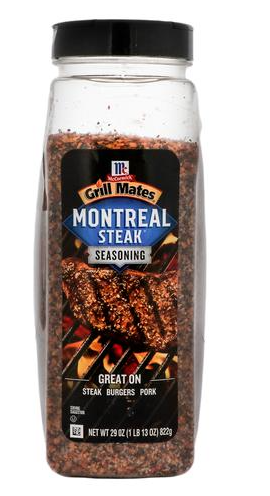 Grill Mates Montreal Sazonador de Carne Sal Especias y Ajo 822 g