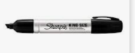 [PS1059] SHARPIE KING SIZE BLACK (EA)
