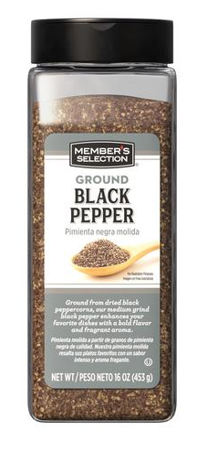 [PSBCW178] Member's Selection Pimienta Negra Molida 453 g